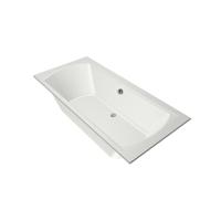 Xenz Robijn Duobad - 190x90x48 - afvoer Midden - acryl - wit mat 6988-03