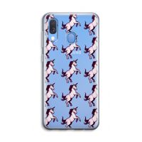 Musketon Unicorn: Samsung Galaxy A40 Transparant Hoesje