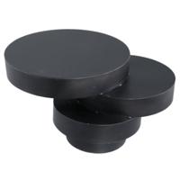 PTMD bijzettafel essy zwart 68 cm | 2 stuks