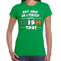 St. Patricksday / I am Irish too feest shirt / outfit groen voor dames 2XL  - - thumbnail