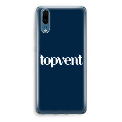 Topvent Navy: Huawei P20 Transparant Hoesje