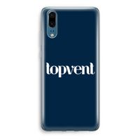 Topvent Navy: Huawei P20 Transparant Hoesje