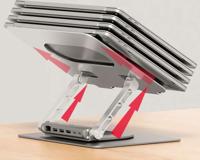 Verstelbare laptopstandaard + USB-C HDMI hub Unitek D1109B01 PD 100W