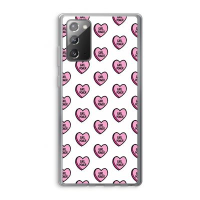 GIRL POWER: Samsung Galaxy Note 20 / Note 20 5G Transparant Hoesje