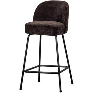 BePureHome Vogue Barkruk H 89 cm - Polyester - Dark Brown