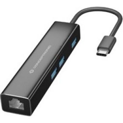Conceptronic DONN07B interface hub USB 3.2 Gen 1 (3.1 Gen 1) Type-C 5000 Mbit/s Zwart