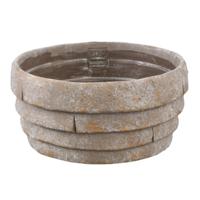 PTMD bloempot shesheena schaal grijs l 25 cm | 8 stuks