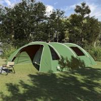 VidaXL Tunneltent met dak met opslag groen en wit 700 x 590 x 215 cm