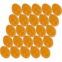 Hobby knutsel eieren - 25x - 6 cm - oranje - kunststof - decoratie paaseieren