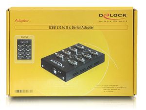 Delock 61860 USB 2.0 naar 8x seriële adapter