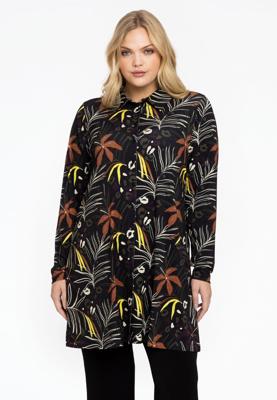 Yoek Blouse | Zwart | Maat 50/52