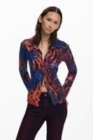 Arty shirt met knopen - BLACK - M
