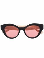 Gucci Eyewear lunettes de soleil GG à monture papillon - Noir