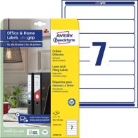 Avery-Zweckform Ordneretiketten L4760-10 38 x 192 mm Papier Wit Permanent hechtend 70 stuk(s) Avery-Zweckform Ordneretiketten L4760-10 38 x 192 mm Papier Wit Permanent hechtend 70 stuk(s)