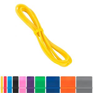 Gorilla Sports Weerstandsband Geel - Resistance band - 6,4 mm - Latex - 2,5 - 25 LBS