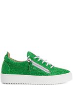 Giuseppe Zanotti baskets Gail à paillettes - Vert