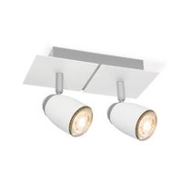 Light depot - LED opbouwspot Gina 2 lichts - 23,5 cm - wit - Outlet