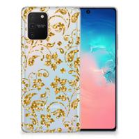 Samsung Galaxy S10 Lite | TPU Case | Gouden Bloemen