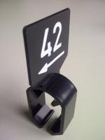 Maataanduider met pijl zwart/wit 5XL