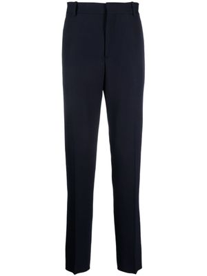 Alexander McQueen pantalon de costume à coupe droite - Bleu