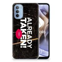 Motorola Moto G31 | G41 | Siliconen hoesje | met naam Already Taken Black