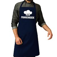 Chef pannenkoek schort / keukenschort navy heren   - - thumbnail