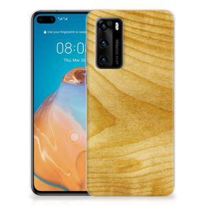 Huawei P40 Bumper Hoesje Licht Hout