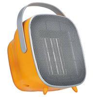 MPM - Mobiele Heater in Modern Design - 5 Temperatuur Instellingen met Timer - Max. 1500W - Kachel Elektrisch Oranje - thumbnail