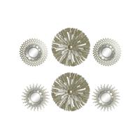 Set spiegels DKD Home Decor Voor aan de muur Polypropyleen Gouden Spiegel (2 pcs) (35 x 3.5 x 35 cm)