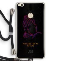 Praying For My Haters: Huawei Ascend P8 Lite (2017) Transparant Hoesje met koord