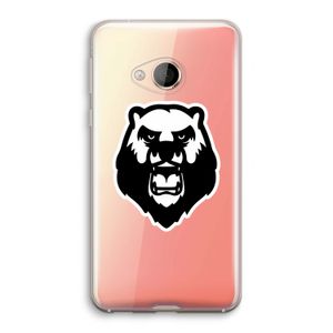 Angry Bear (white): HTC U Play Transparant Hoesje