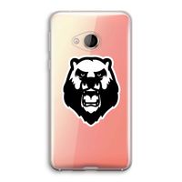 Angry Bear (white): HTC U Play Transparant Hoesje