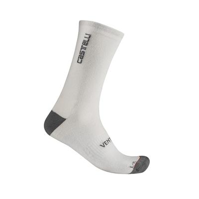 Castelli Venti soft merino sock wit unisex