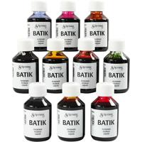 Schjerning Batikverf, diverse kleuren, 10x100 ml/ 1 doos