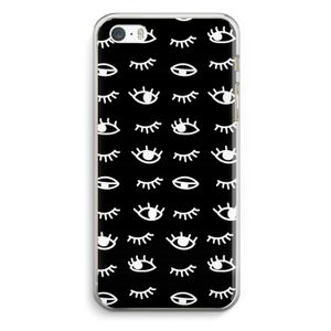 Eye pattern #3: iPhone 5 / 5S / SE Transparant Hoesje