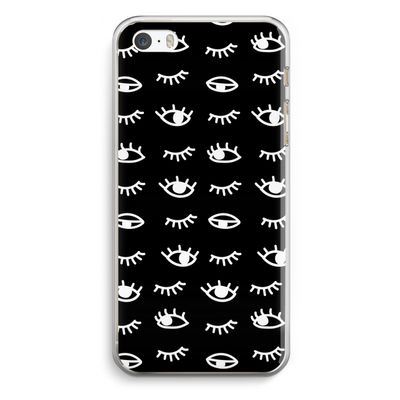 Eye pattern #3: iPhone 5 / 5S / SE Transparant Hoesje