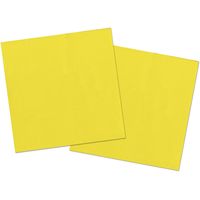 60x stuks servetten van papier geel 33 x 33 cm 60x stuks servetten van papier geel 33 x 33 cm
