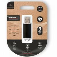USB stick Tech One Tech TEC3008-64 Zwart