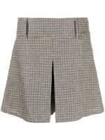 Brunello Cucinelli jupe-short à motif pied-de-poule - Tons neutres