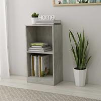 Boekenkast 40x24x75 cm bewerkt hout betongrijs