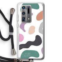 Memphis Shapes: Huawei P40 Pro Plus Transparant Hoesje met koord