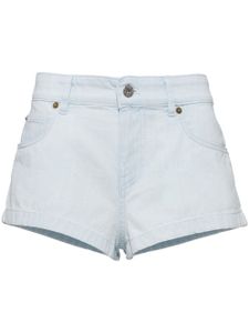 Miu Miu short en jean à coupe courte - Bleu