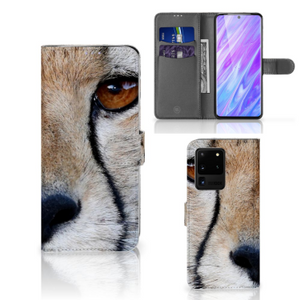 Samsung Galaxy S20 Ultra Telefoonhoesje met Pasjes Cheetah