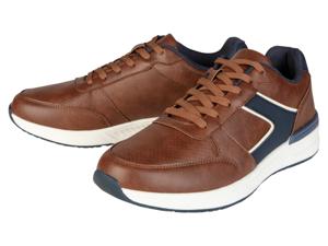 LIVERGY Heren sneakers (42, Bruin)