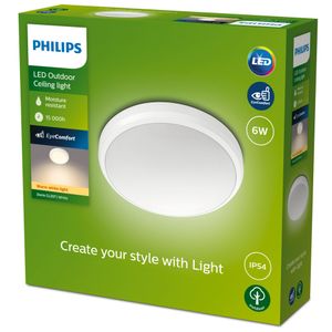 Philips Led plafondlamp Doris wit 929003191001