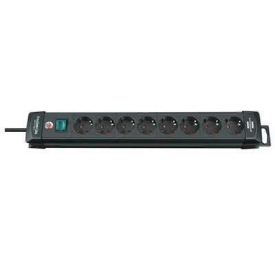 Brennenstuhl 1951180100 PDU Stekkerdoos | 8 sockets | met Schakelaar | 3 meter | Zwart