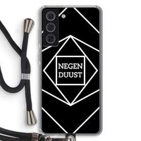 Negenduust geometrisch: Samsung Galaxy S21 FE Transparant Hoesje met koord
