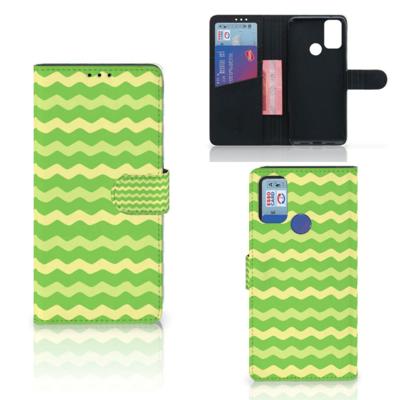 Alcatel 1S (2021) | Telefoon Hoesje | Waves Green