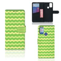 Alcatel 1S (2021) | Telefoon Hoesje | Waves Green