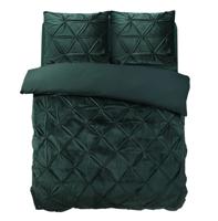 Sleeptime Velvet Pintuck Groen 240 x 200/220 cm